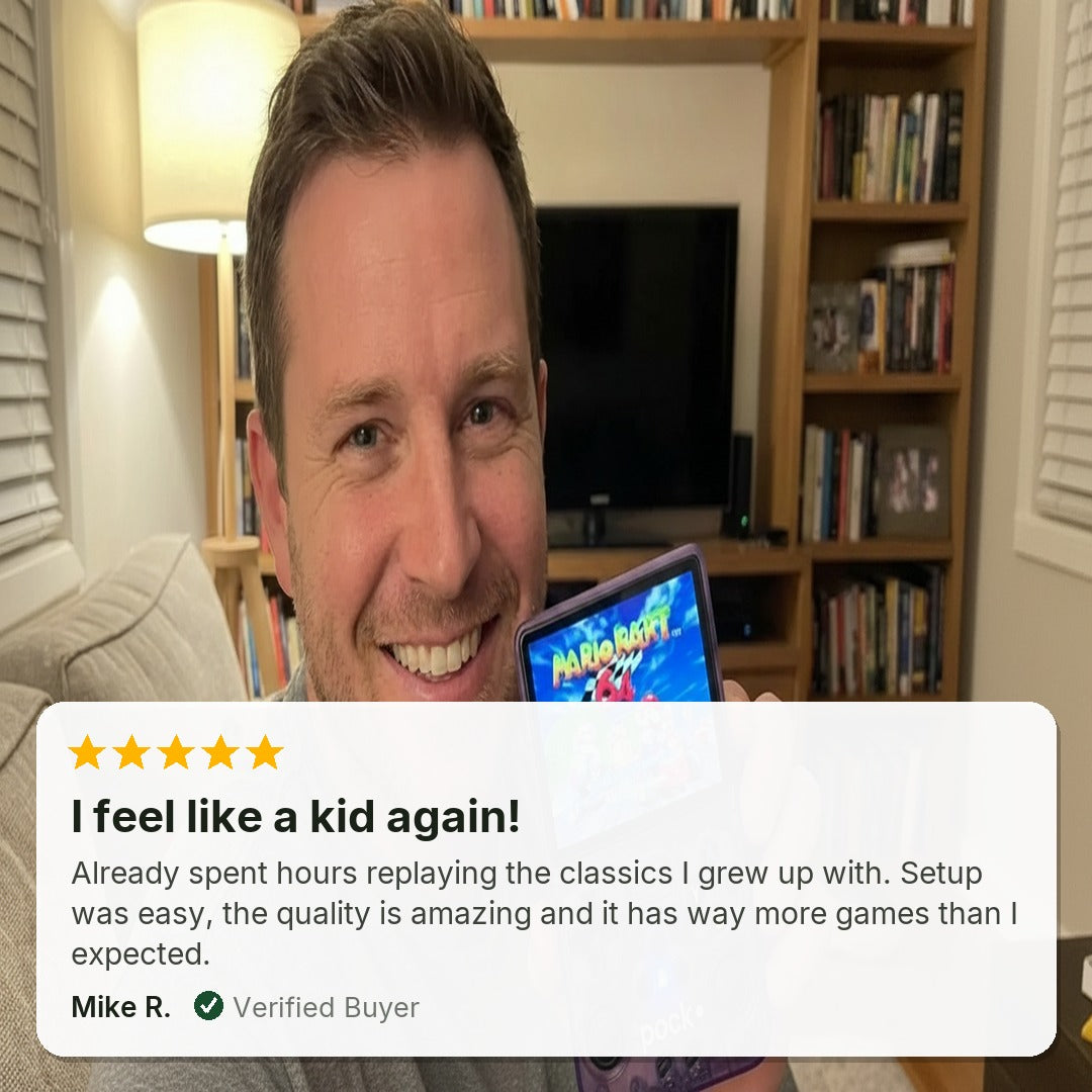 Five star customer review of POCK ONE: I feel like a kid again