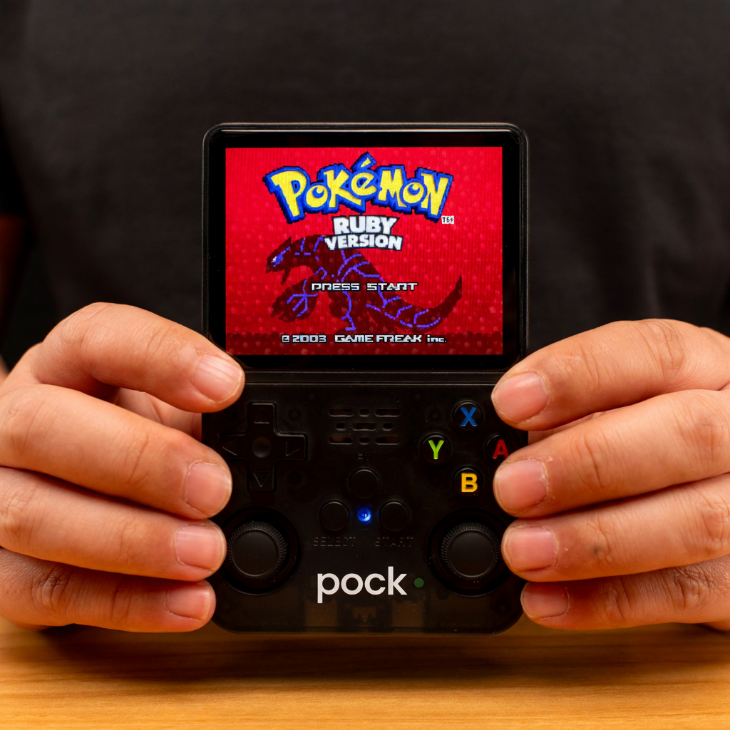 POCK ONE black console in hands