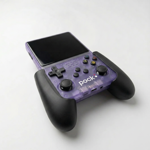 POCK ONE console in ergonomic grip, angled